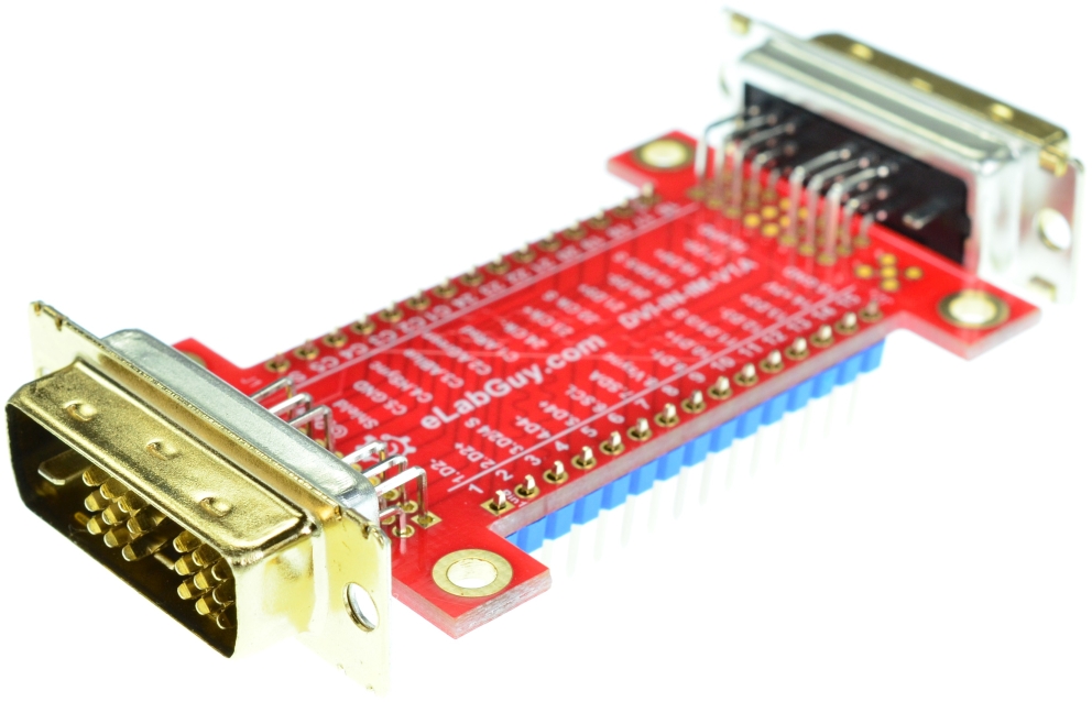DVI-I Dual Link Female connector Breakout Board